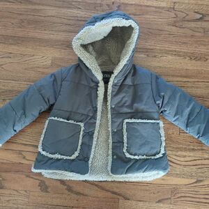 Zara kids Faux shearling jacket toddler Size 3-4 years Good used condition